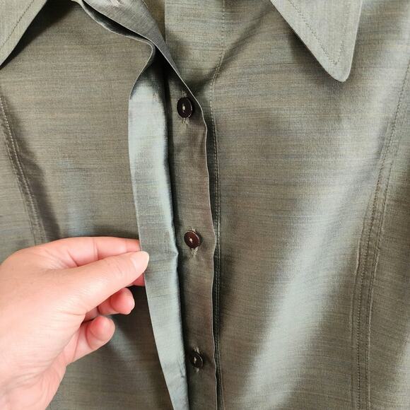 ESCADA ELEMENTS Womens Silk Top Size 42 (US LARGE) Corpcore Made in Germany Top - Picture 7 of 15